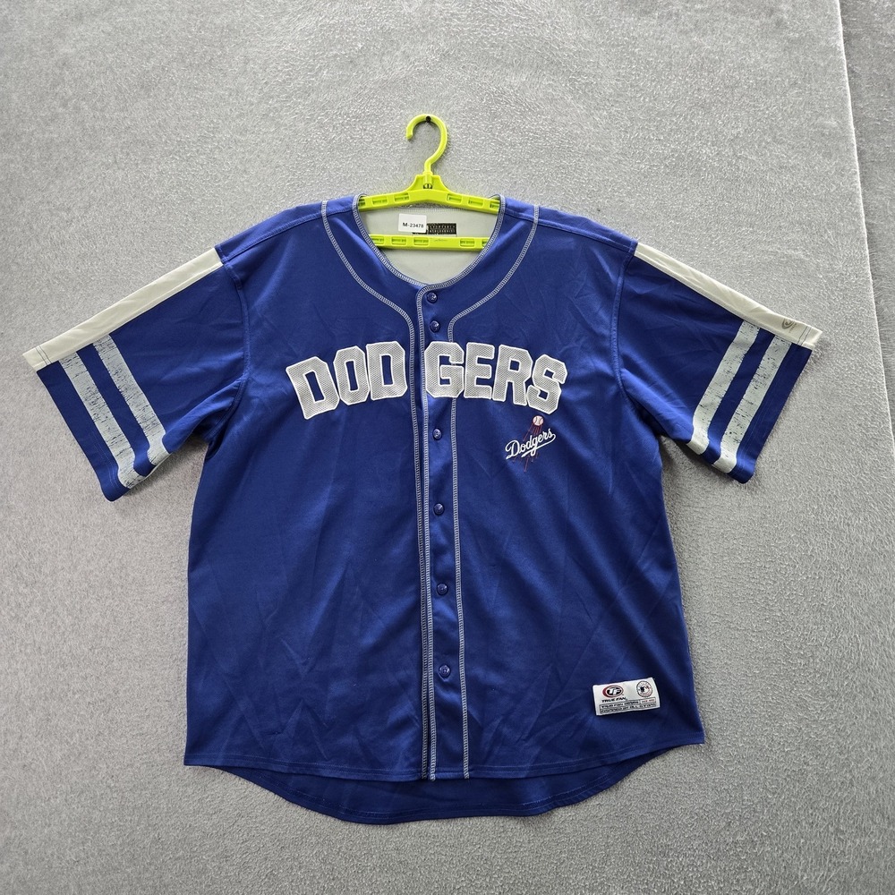 Los Angeles‎ Dodgers Men Jersey XL  Blue True Fan Embroidered